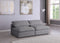 Serene 2 Piece Linen Deluxe Modular Overstuffed Armless Sofa