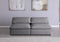 Serene 2 Piece Linen Deluxe Modular Overstuffed Armless Sofa
