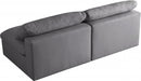 Serene 2 Piece Linen Deluxe Modular Overstuffed Armless Sofa