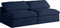Serene 2 Piece Linen Deluxe Modular Overstuffed Armless Sofa