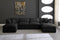 Plush 6 Piece Velvet Standard Modular Overstuffed Reversible Sectional