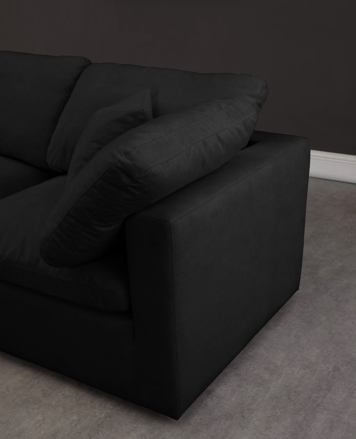 Plush 6 Piece Velvet Standard Modular Overstuffed Reversible Sectional