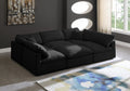 Plush 7 Piece Velvet Standard Modular Overstuffed Reversible Sectional