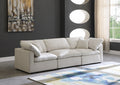 Cloud Plush Velvet Modular Down Feather 3-Piece Sofa