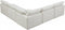 Plush 5 piece Velvet Standard Modular Overstuffed Reversible Sectional