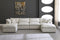Plush 6 Piece Velvet Standard Modular Overstuffed Reversible Sectional