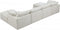 Plush 6 Piece Velvet Standard Modular Overstuffed Reversible Sectional