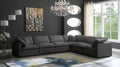 Plush 6 Piece Velvet Standard Modular Overstuffed Reversible Sectional