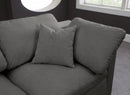 Plush 6 Piece Velvet Standard Modular Overstuffed Reversible Sectional
