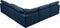 Plush 5 piece Velvet Standard Modular Overstuffed Reversible Sectional