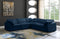 Plush 5 piece Velvet Standard Modular Overstuffed Reversible Sectional