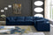 Plush 6 Piece Velvet Standard Modular Overstuffed Reversible Sectional