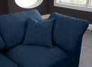 Plush 6 Piece Velvet Standard Modular Overstuffed Reversible Sectional