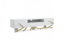 Modrest Legend Modern White & Gold TV Stand