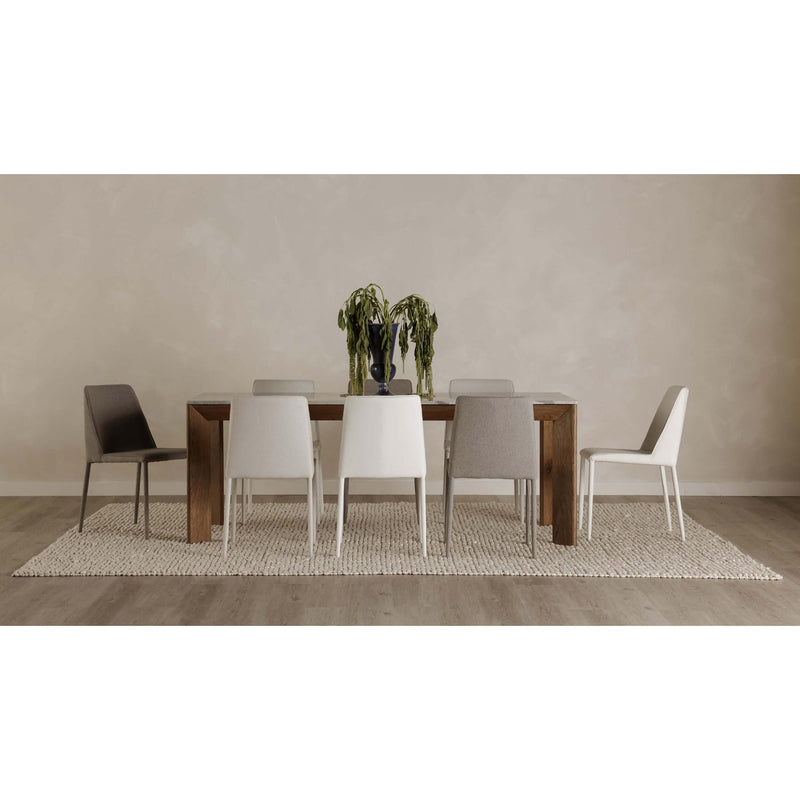 Angle Marble Large Rectangular Dining Table