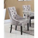 Jameson Suede Dining Accent Dining Chairs - hollywood-glam-furnitures