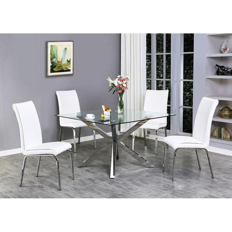 Kyle Square Glass Dining Table 48