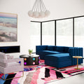 Callie Velvet Sectional - RAF