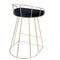 Canary Counter Stool Gold Metal - Set Of 2