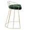 Canary Counter Stool Gold Metal - Set Of 2