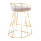 Canary Counter Stool Gold Metal - Set Of 2