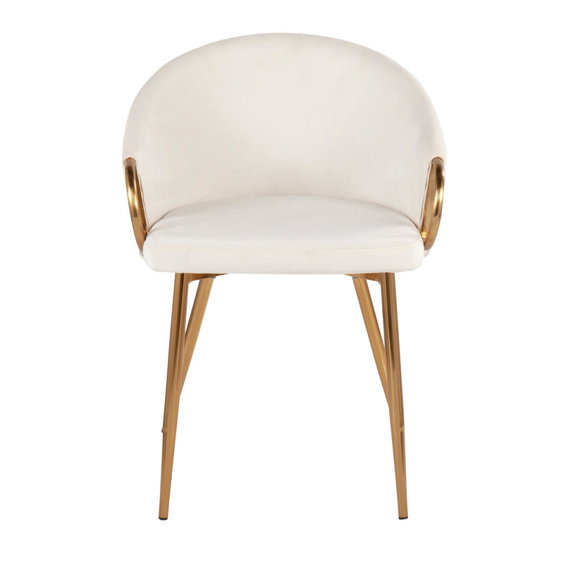 Claire Chair Steel Gold