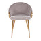 Claire Chair Steel Gold