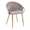 Claire Chair Steel Gold