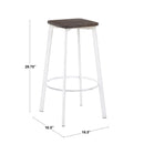 Clara Square Barstool - Set Of 2