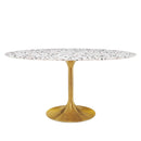 Lippa 60" Oval Terrazzo Dining Table