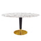 Zinque 60" Oval Terrazzo Dining Table