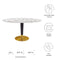 Zinque 60" Oval Terrazzo Dining Table