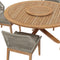 Wellspring 5-Piece Outdoor Patio Teak Wood Dining Set