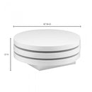 Torno Coffee Table  White