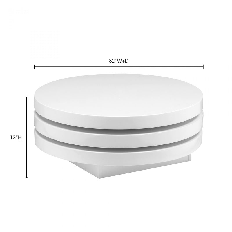 Torno Coffee Table  White