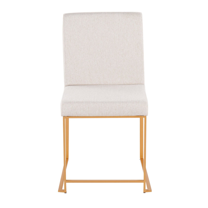 High Back Fuji Dining Chair - Set Of 2