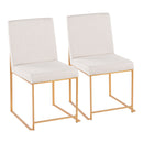 High Back Fuji Dining Chair - Set Of 2
