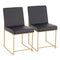 High Back Fuji Dining Chair - Set Of 2