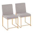 High Back Fuji Dining Chair - Set Of 2