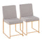 High Back Fuji Dining Chair - Set Of 2