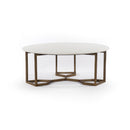 Naomi Coffee Table-Raw Brass