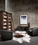 Naomi Coffee Table-Raw Brass
