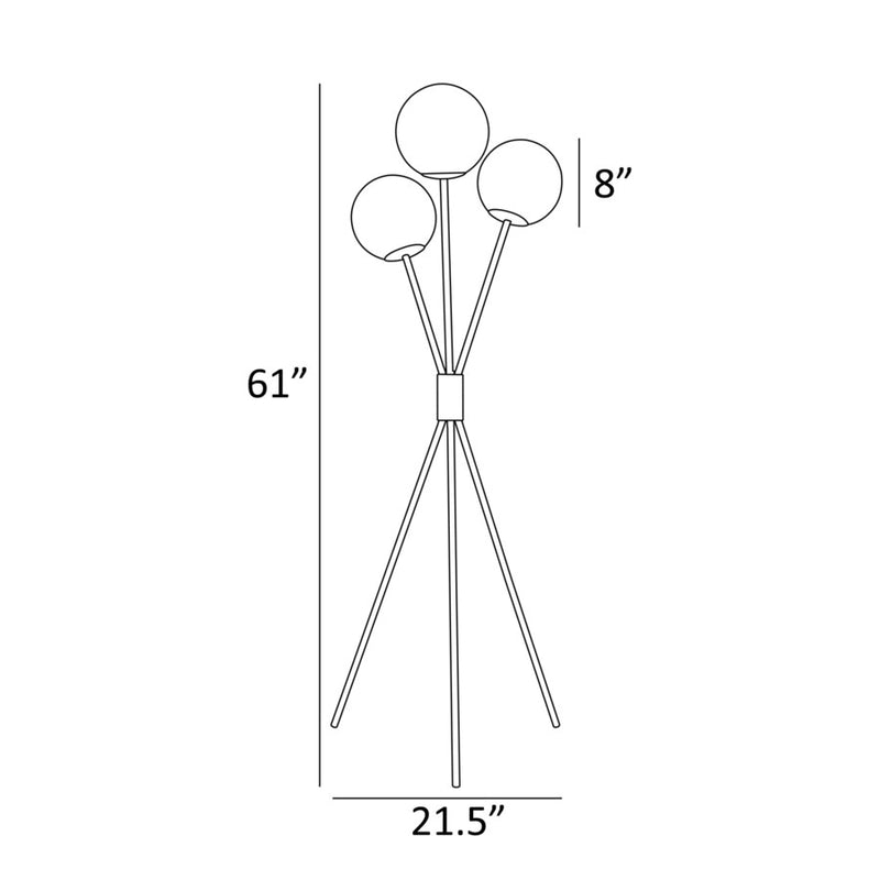 Lancy 3 Lite Floor Lamp
