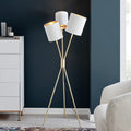 Crisanta Velvet Shade Floor Lamp
