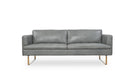 Moroni Frensen Grey Leather Sofa