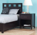 Nevis One Drawer Nightstand in Espresso
