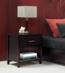 Nevis One Drawer Nightstand in Espresso
