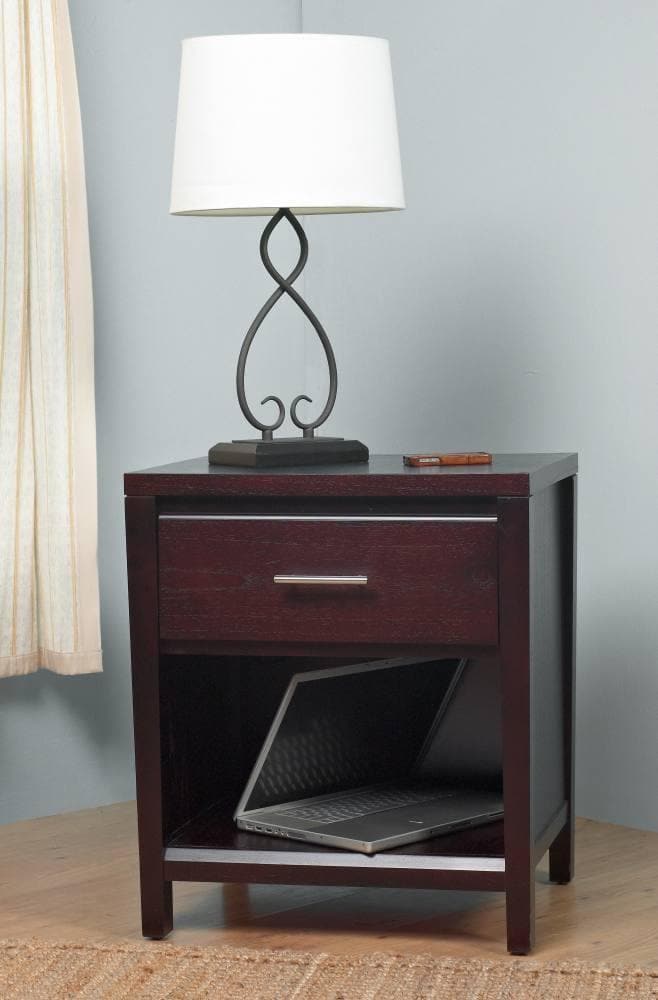Nevis One Drawer Nightstand in Espresso