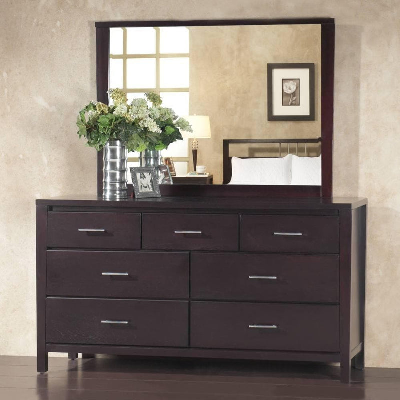 Nevis Landscape Mirror In Espresso