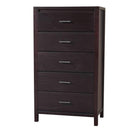Nevis Five Drawer Chest in Espresso